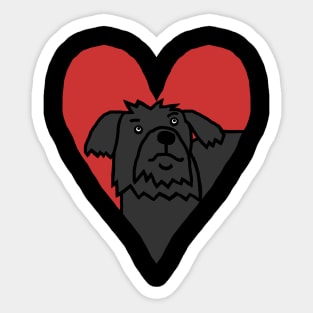 My Small Valentine Dog Sticker